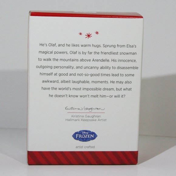 Hallmark Keepsake Ornament Olaf 2014 Glitter Frozen Disney HKO QXD6153 Xmas  Abo - Picture 3 of 5